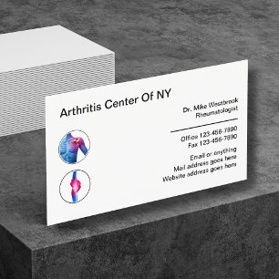 Medizinischer Arthritis-Rheumatologe Visitenkarte