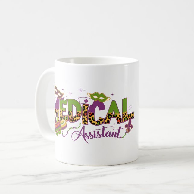 Medizinischer Assistent für personalisiertes Foto  Kaffeetasse (Vorderseite Links)