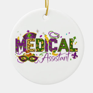 Medizinischer Assistent für personalisiertes Foto Keramik Ornament