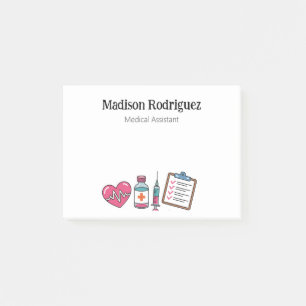 Medizinischer Assistent Gesundheitshelfer Post-it Klebezettel