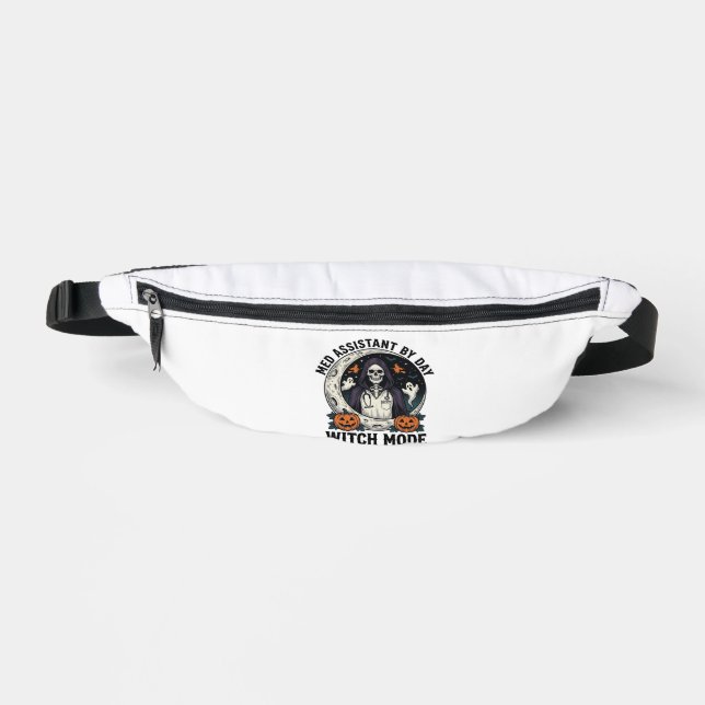 Medizinischer Assistent Halloween Hexe Vintage Gra Bauchtasche (Vorderseite)