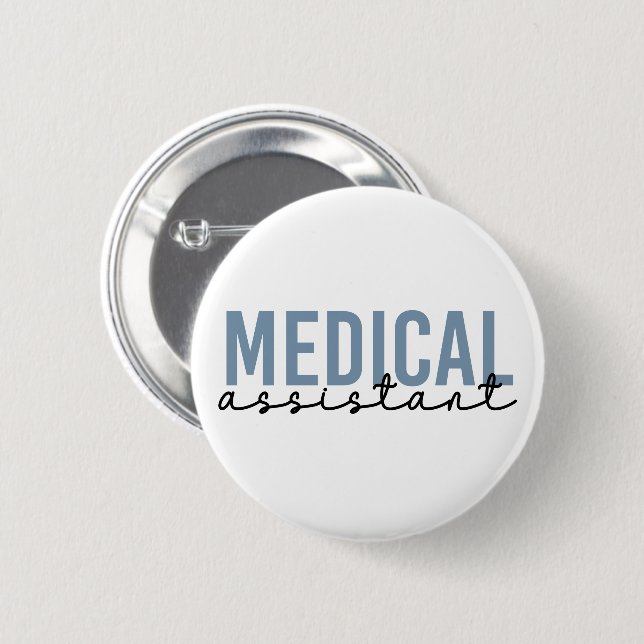 Medizinischer Assistent MA | Klinischer Assistent Button (Vorne & Hinten)