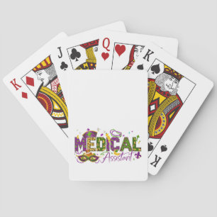 Medizinischer Assistent - Mardi Gras Spielkarten