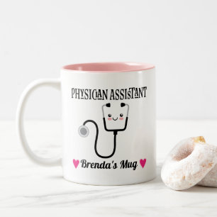 Medizinischer Assistent Personalisiertes Geschenk Zweifarbige Tasse