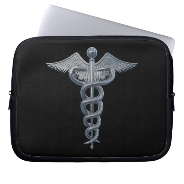 Medizinischer Beruf-Symbol Laptopschutzhülle (Vorderseite)