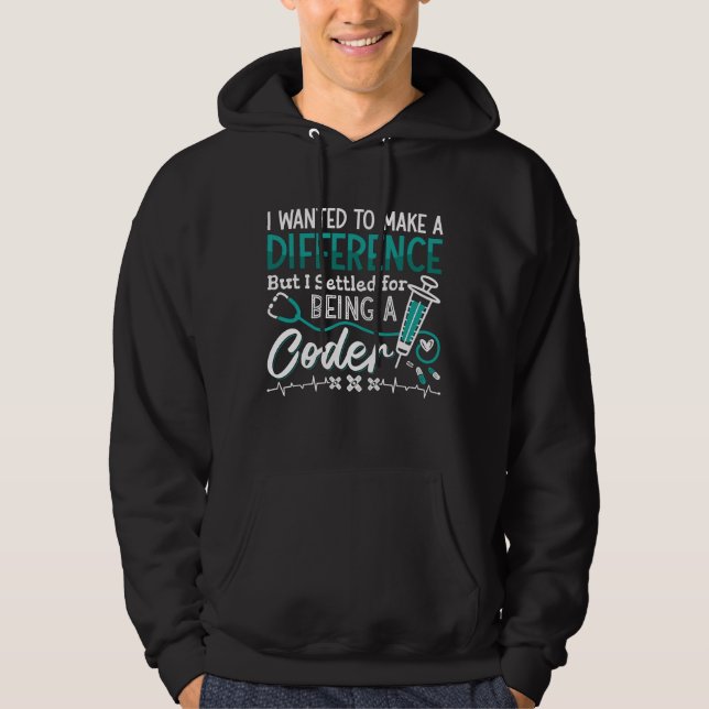 Medizinischer Code als ICD-Programmierer Hoodie (Vorderseite)