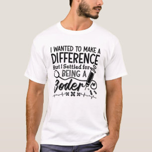 Medizinischer Code als ICD-Programmierer T-Shirt