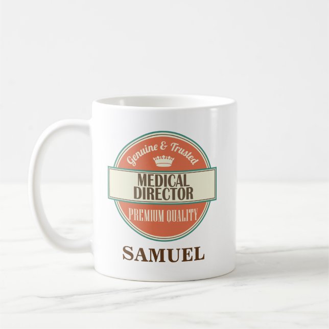 Medizinischer Direktor Personalized Office Mug Kaffeetasse (Links)
