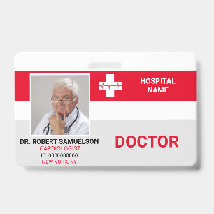 MEDIZINISCHER DOKTOR NURSE Emergency Health FOTO I Ausweis