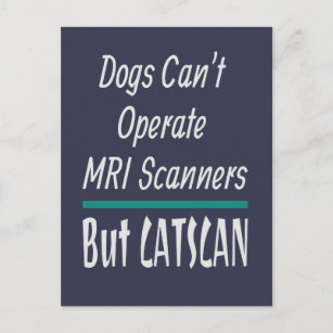 Medizinischer Joke Hunde und Katzen Vater Witz Postkarte