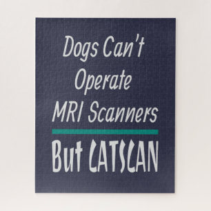 Medizinischer Joke Hunde und Katzen Vater Witz Puzzle