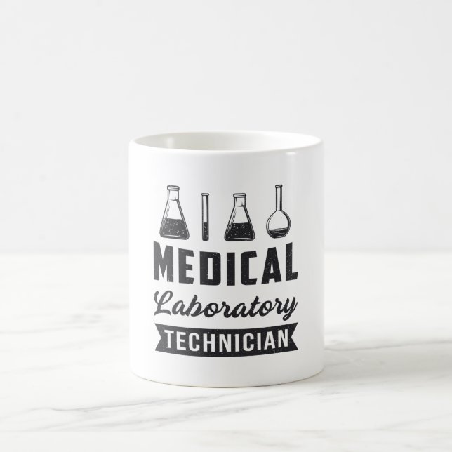 Medizinischer Labortechniker Funny Labrador Tech G Kaffeetasse (Mittel)