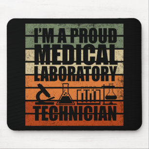 Medizinischer Labortechniker vintage retro Mousepad