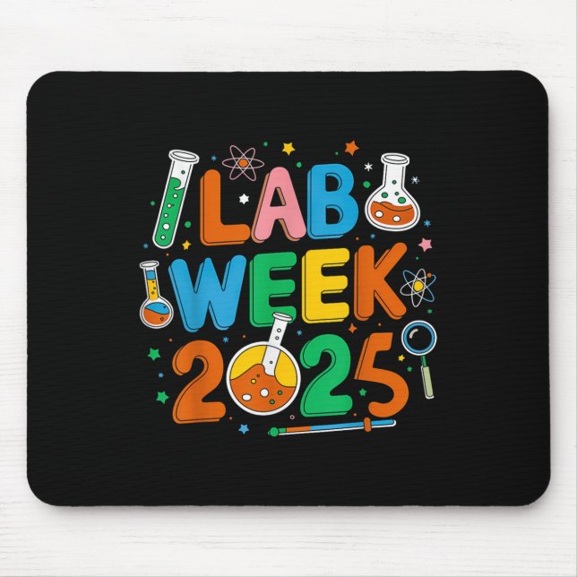 Medizinischer Labrador Scientist Retro Labrador Wo Mousepad (Vorne)