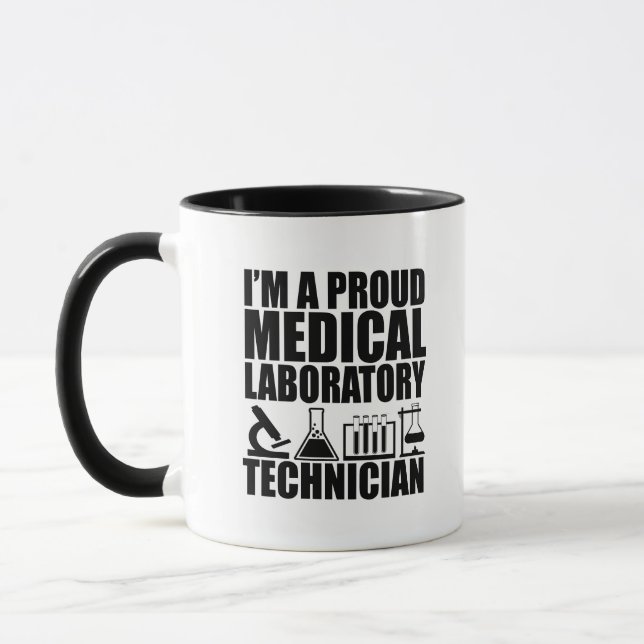 Medizinischer Labrador-Techniker Tasse (Links)