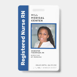 Medizinischer Mitarbeiter Blue Foto ID Ausweis