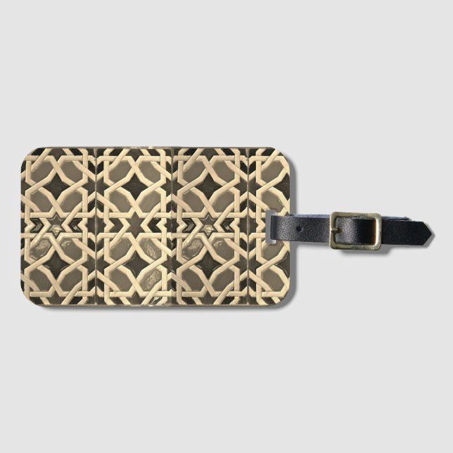 Medizinischer MosaikGepäcktag Gepäckanhänger (Vorderseite (Horizontal))