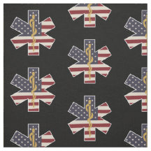 Medizinischer Notdienst-Tribut US-Flagge EMS EMT