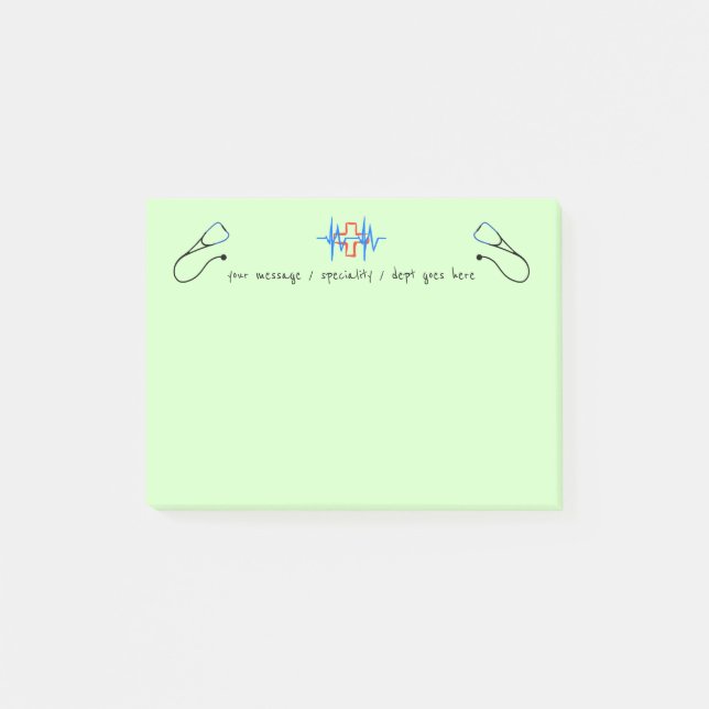 Medizinischer Post-it Klebezettel (Vorderseite)