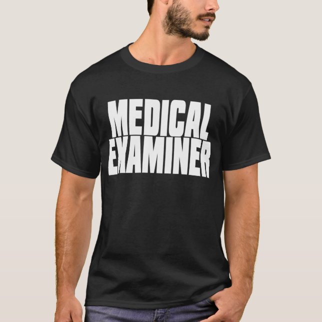 Medizinischer Prüfer-Schwarz-T - Shirt (Vorderseite)