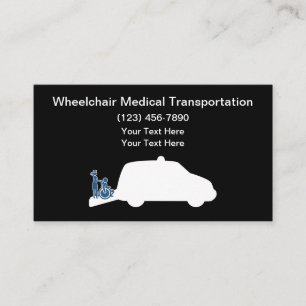 Medizinischer Rollstuhl-Transport-Taxi Visitenkarte