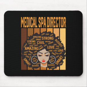 Medizinischer Spa-Direktor Mächtiger Schwarzer Ges Mousepad