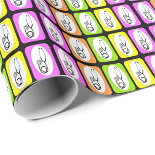 Medizinischer Stethoskop Geschenkpapier