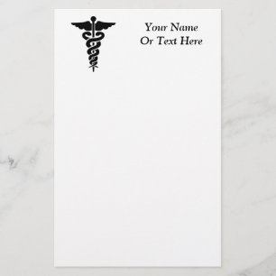 Medizinischer SymbolCaduceus Briefpapier