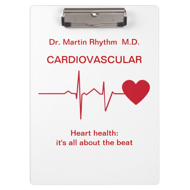 Medizinischer Thema-Doktor Custom Clipboard Klemmbrett (Vorderseite)