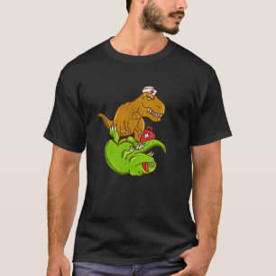 Medizinischer TRex führt CPR EMT Krankenschwester  T-Shirt