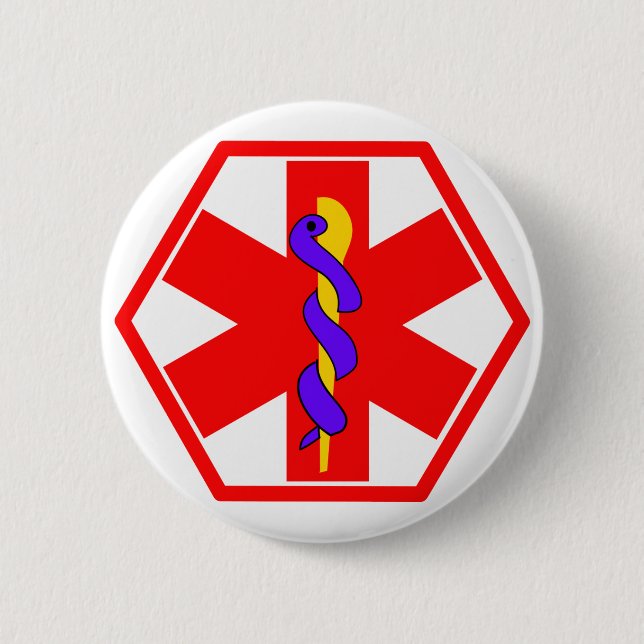 MEDIZINISCHER ZEICHEN-IDENTIFIKATIONS-UMBAU BUTTON (Vorderseite)