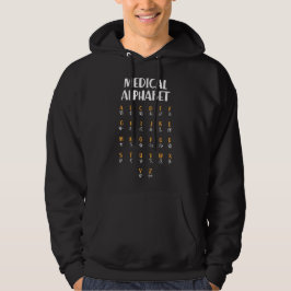 Medizinisches Alphabet Hoodie