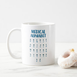 Medizinisches Alphabet Kaffeetasse