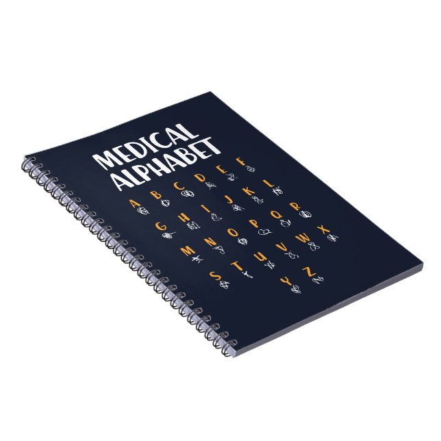 Medizinisches Alphabet Notizblock (Rechte Seite)