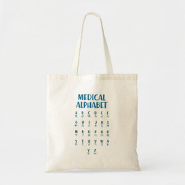 Medizinisches Alphabet Tragetasche