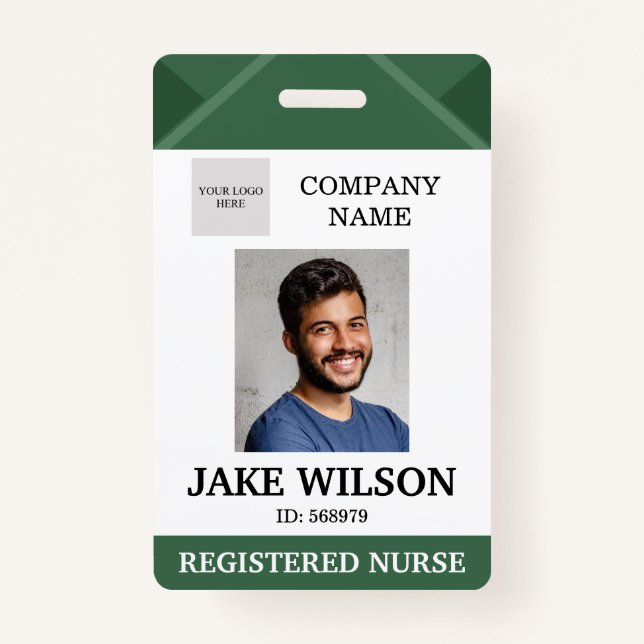 Medizinisches Arzt Krankenpflege Foto ID Ausweis (Vorderseite)