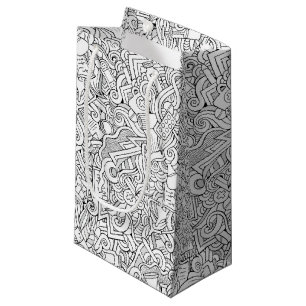 Medizinisches B&W Muster Kleine Geschenktüte