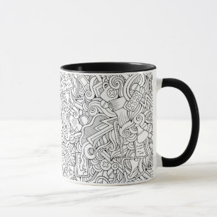 Medizinisches B&W Muster Tasse