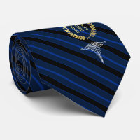 Medizinisches Berufliches Mit Monogramm Blau