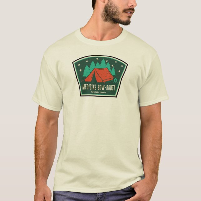 Medizinisches Bow-Routine-National Forest-Camping T-Shirt (Vorderseite)