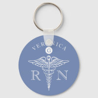Medizinisches Caduceus Symbol Nurse Monogramm