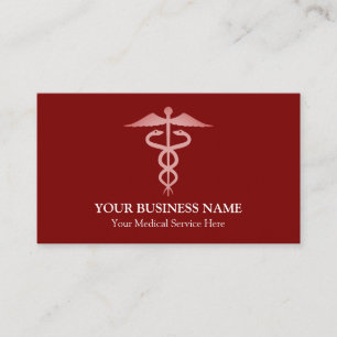 Medizinisches Caduceus-Symbol Visitenkarte
