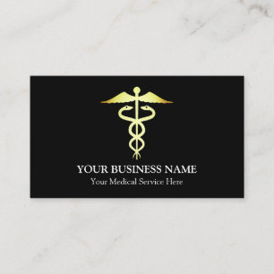Medizinisches Caduceus-Symbol Visitenkarte