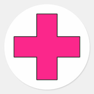 Medizinisches Cross Medical Life Rettend Guard Sym Runder Aufkleber