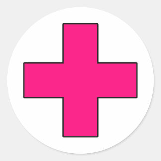 Medizinisches Cross Medical Life Rettend Guard Sym Runder Aufkleber