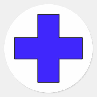 Medizinisches Cross Medical Life Rettend Guard Sym Runder Aufkleber