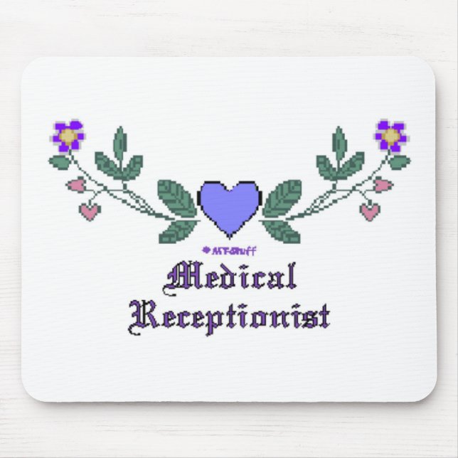 Medizinisches Empfangsdame CS Mousepad (Vorne)