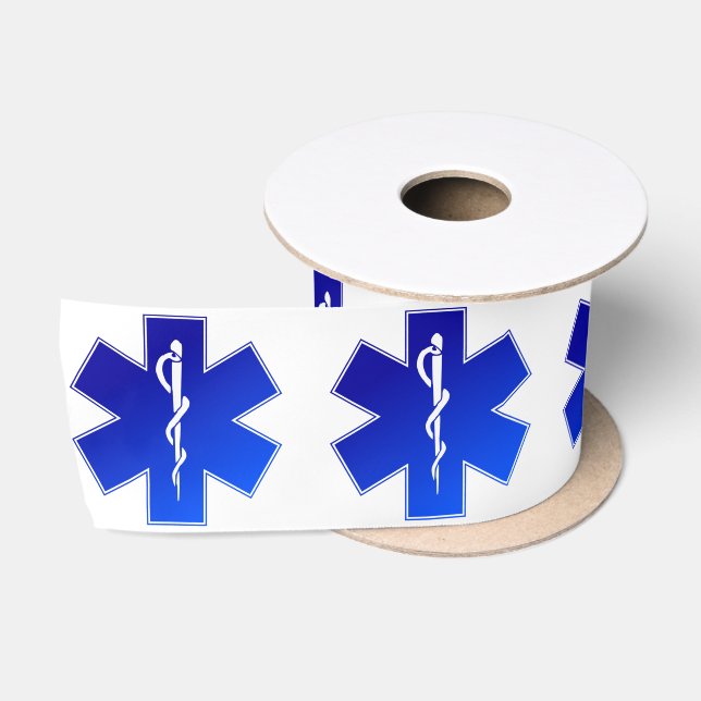 Medizinisches EMS-Symbol Satinband (Spule)