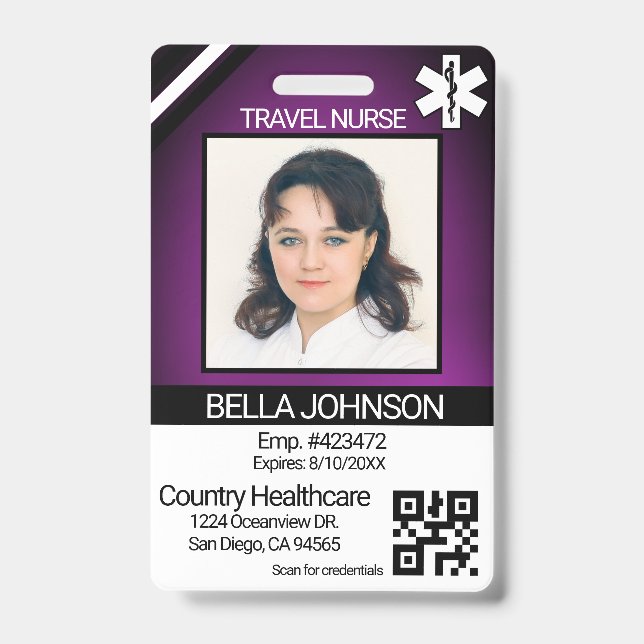 Medizinisches Field Foto Abzeichen - Reiskrankenve Ausweis (Vorderseite)