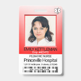 Medizinisches Foto - Krankenschwester - Rot Ausweis
